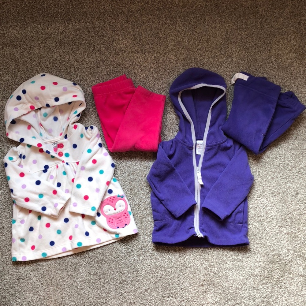 9month & 12month fleece sets